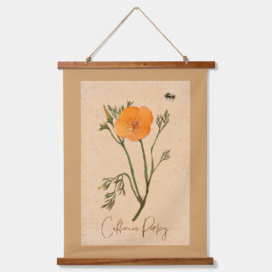 Tapisserie Suspendue Fleur sauvage californien du pavot