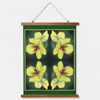 Fleur sauvage jaune délicat Art Abstrait