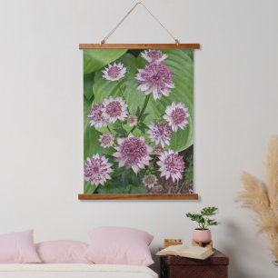 Tapisserie Suspendue Fleurs d'Astrantia rose