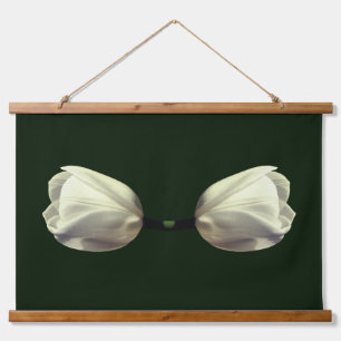 Tapisserie Suspendue Fleurs de tulipes blanches