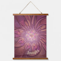 Fleurs fractales modernes abstraites Nom Couleurs