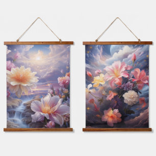 Tapisserie Suspendue Fleurs mystiques du royaume surnaturel