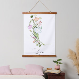 Tapisserie Suspendue Fleurs sauvages Amour 