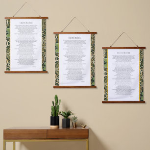 Tapisserie Suspendue Floraison celtique