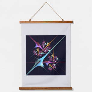 Tapisserie Suspendue Floral rose moderne Art Abstrait Couleur Motif #01