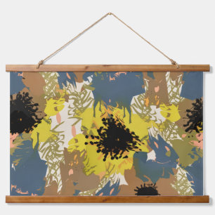 Tapisserie Suspendue Flores d'ocre jaune