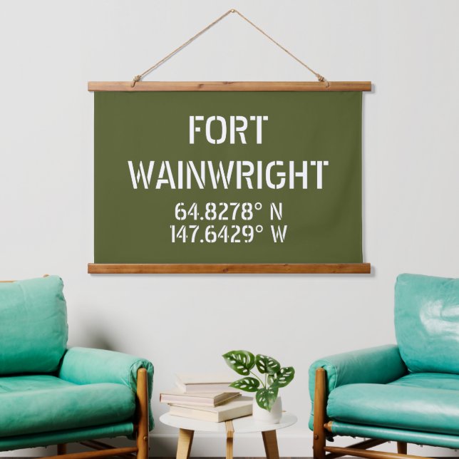 Tapisserie Suspendue Fort Wainwright Latitude Longitude (Salon)