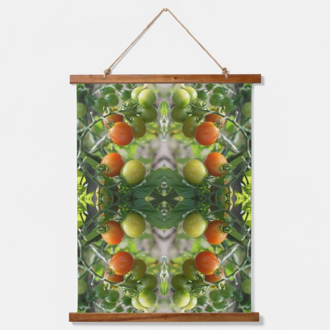 Tapisserie Suspendue Garden Cherry Tomatoes Abstract Nature     (Recto)
