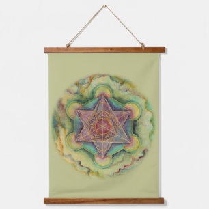 Tapisserie Suspendue Géométrie sacrée du cube de Metatron