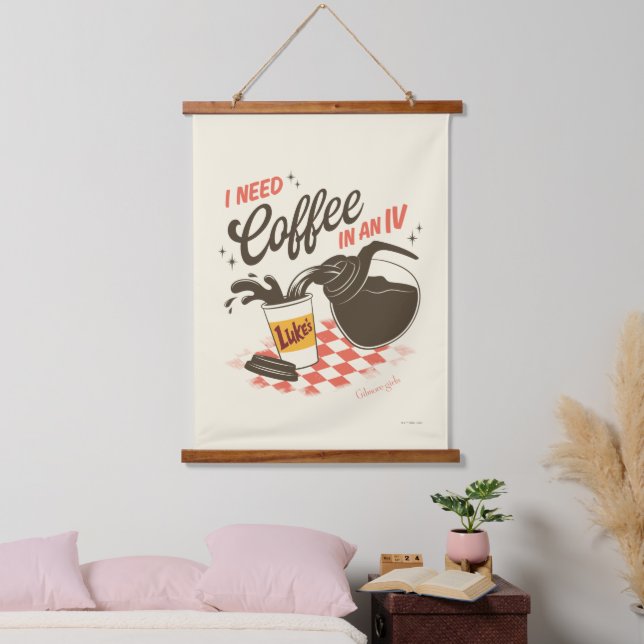 Tapisserie Suspendue Gilmore Girls Luke’s Coffee IV Quote (Chambre à coucher)