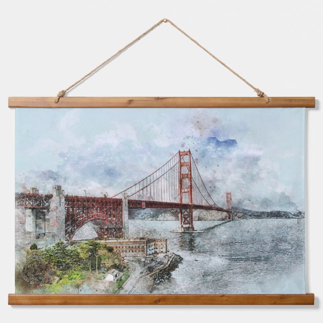 Tapisserie Suspendue Golden Gate Bridge San Francisco Californie (Devant)