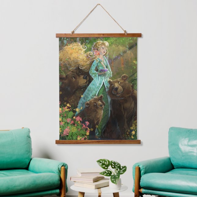 Tapisserie Suspendue Goldilocks et les trois ours (Salon)
