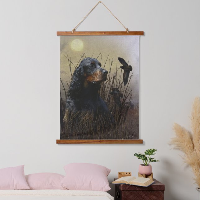 Tapisserie Suspendue Gordon Setter, compagnon de chasse (Chambre à coucher)