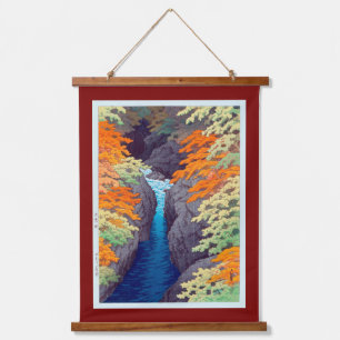 Tapisserie Suspendue Gorge d'Azuma, Hasui Kawase, Gravure sur bois