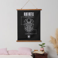 Graphique technique du scarabée bleu