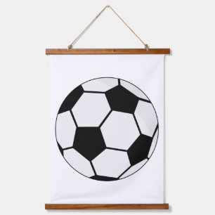 Tapisserie Suspendue Graphisme de ballon de football classique Fan de s