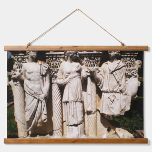 Tapisserie Suspendue Gravures de reliefs anciens sculptures en Turquie