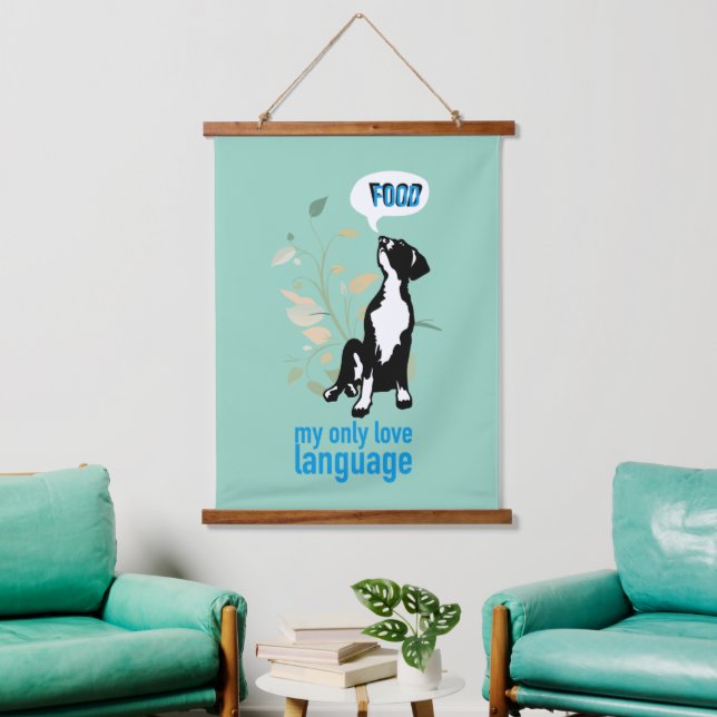 Tapisserie Suspendue Great Dane love language  (Salon)