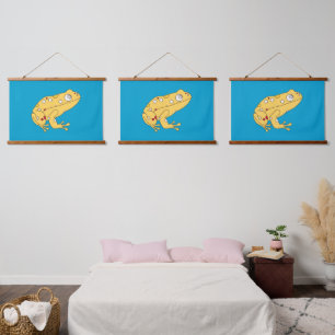 Tapisserie Suspendue Grenouille jaune