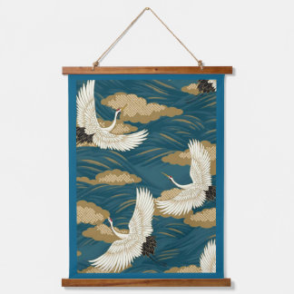 Tapisserie Suspendue Grues japonaises