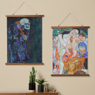 Tapisserie Suspendue Gustav Klimt - Mort et vie