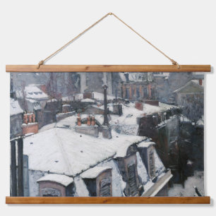 Tapisserie Suspendue Gustave Caillebotte - Toits dans la neige