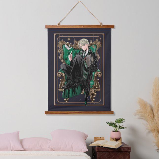 Tapisserie Suspendue HARRY POTTER™ | Anime Draco Malfoy Assis (Chambre à coucher)