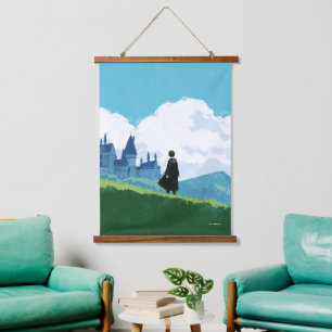 Tapisserie Suspendue HARRY POTTER™ Surplombant le château HOGWARTS™