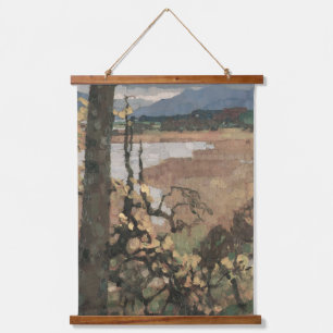 Tapisserie Suspendue Herbst et Chiemsee   Leo Putz Paysage Art