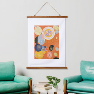Tapisserie Suspendue Hilma Af Klint, Le Dix Plus Grand No3, Art Abstrai