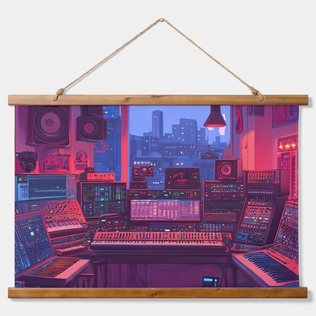Tapisserie Suspendue Home Music Studio (Devant)