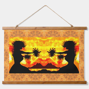 Tapisserie Suspendue Hula Girls
