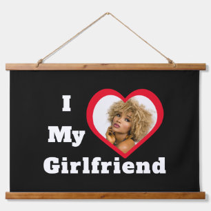 Tapisserie Suspendue I Love My Girlfriend Base Photo personnalisée