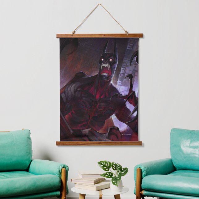 Tapisserie Suspendue Illustration de Vampire Batman en crise infinie (Salon)