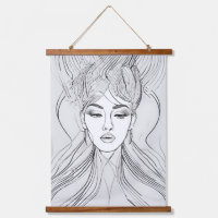 Impression d'art en ligne de portrait de femme min