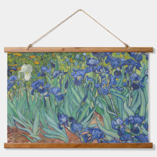 Tapisserie Suspendue Iris, Peinture à l'huile florale, Vincent Van Gogh