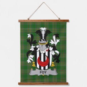 Tapisserie Suspendue Irish Foy ou O_Fie Manteau d'armoiries Family Cres