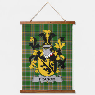 Tapisserie Suspendue Irish Francis Armoiries Famille Crest