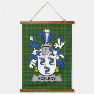 Tapisserie Suspendue Irish McElroy or Gilroy Coat of Arms Family Crest