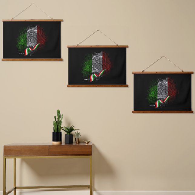 Tapisserie Suspendue Italian flag (Asymétrique)