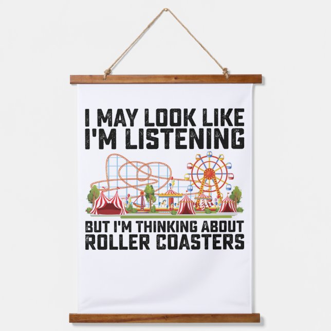 Tapisserie Suspendue J'ai peut-être l'air d'écouter, mais je pense à Ab (Recto)