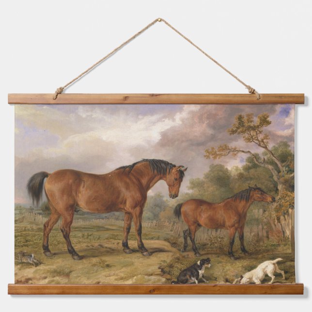 Tapisserie Suspendue James Ward Peinture équestre pour chevaux (Devant)