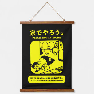 Tapisserie Suspendue Japonais Tokyo Métro Publicité