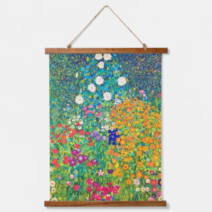Tapisserie Suspendue Jardin aux fleurs, Gustav Klimt