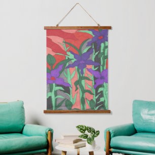 Tapisserie Suspendue Jardin floral Twilight