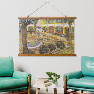 Tapisserie Suspendue Jardin Van Gogh vintage de l'hôpital à Arles