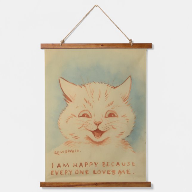 Tapisserie Suspendue Je Suis Heureux Parce Que Tout Le Monde M'Aime (Lo (Recto)