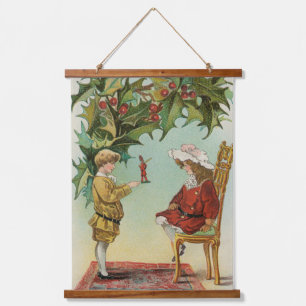 Tapisserie Suspendue Je vous souhaite un Joyeux Noël - carte postale vi