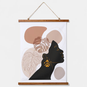 Tapisserie Suspendue Jeune belle femme afro-américaine