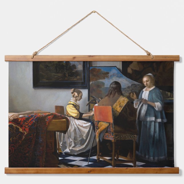 Tapisserie Suspendue Johannes Vermeer - Le Concert (Devant)